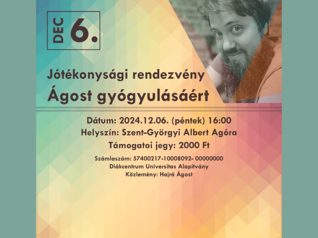 Mikulásváró jótékonysági rendezvény – Ágost gyógyulásáért az Agórában